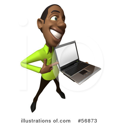 Royalty Free  Rf  Casual Black Man Character Clipart Illustration By