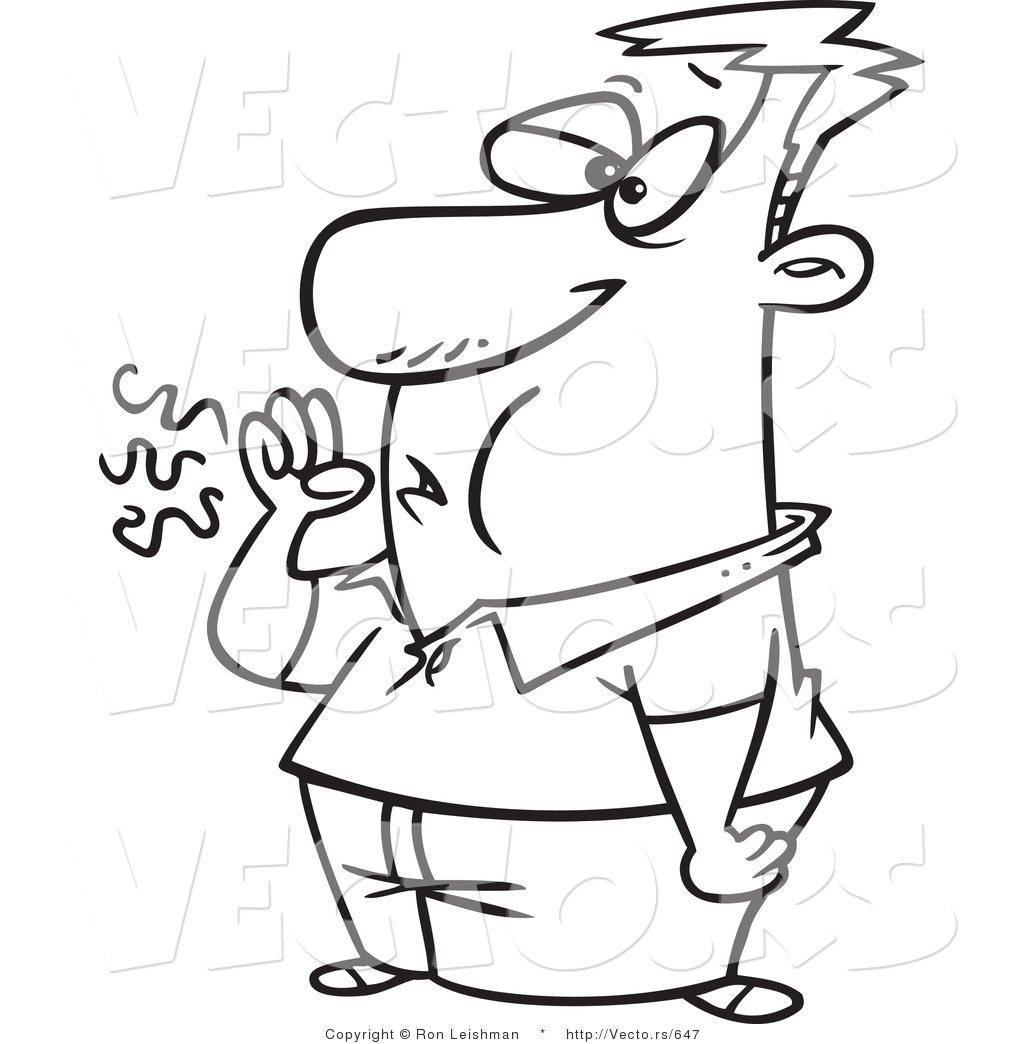 Sick Cartoon Guy Coughing Line Drawing Sick Cartoon Man Coughing Line    