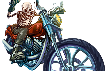 Skull Biker Clipart