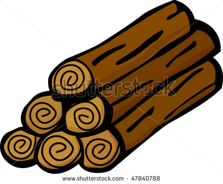Stacked Firewood Stock Vector 47840788   Shutterstock