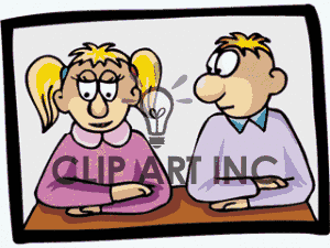 Student Sitting Clipart