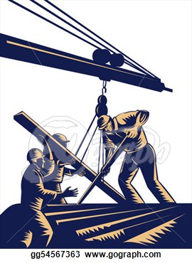     Timber On Boom Done In Woodcut Style  Clipart Drawing Gg54567363