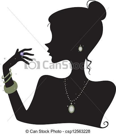 Vector   Fashion Accessories Silhouette   Stock Illustration Royalty