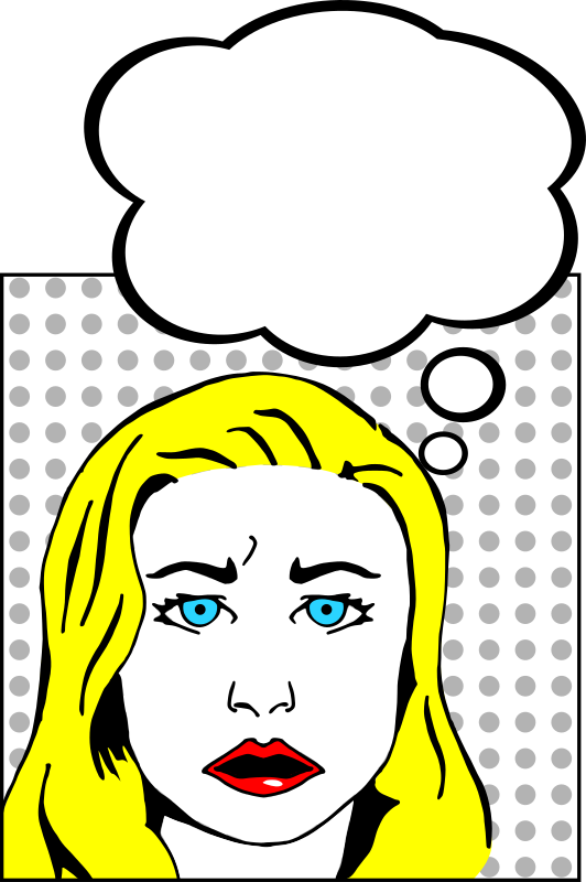 Worried Woman By Realistschuckle   A Pop Art Lichtenstein Styled