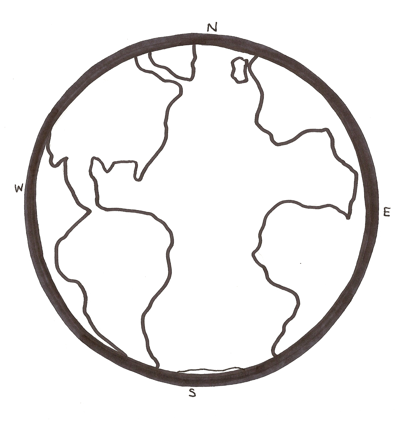 10 Earth Line Drawing Free Cliparts That You Can Download To You