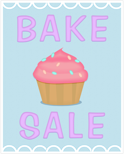 Bake Sale Poster Inspired By Bakery Story   Bake Sale Flyers   Free