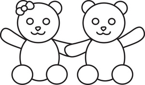Bear Clipart Image   Two Teddy Bears