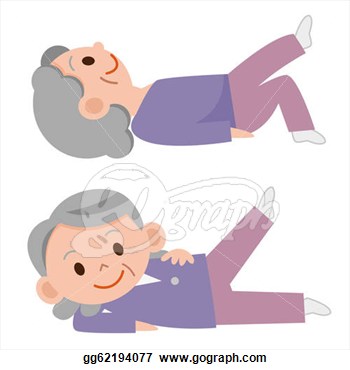 Clipart   Senior Stretching  Stock Illustration Gg62194077