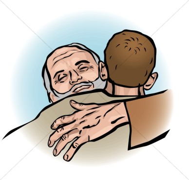 Father Welcomes Prodigal Son Clipart   New Testament Clipart