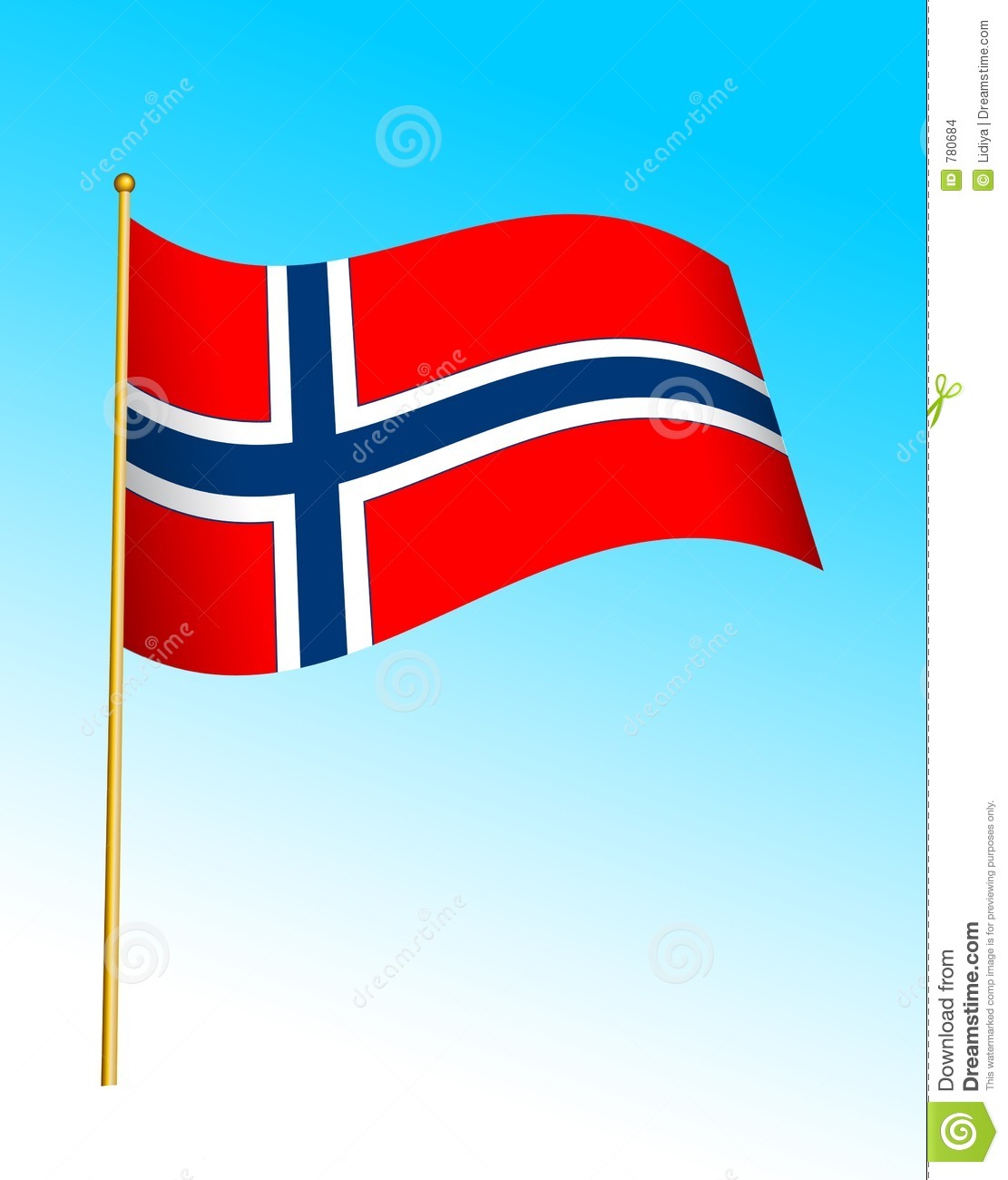 Flag   Norway 2 Stock Images   Image  780684