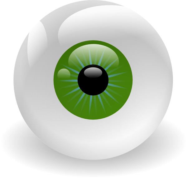 Green Eyeball Clip Art At Clker Com   Vector Clip Art Online Royalty