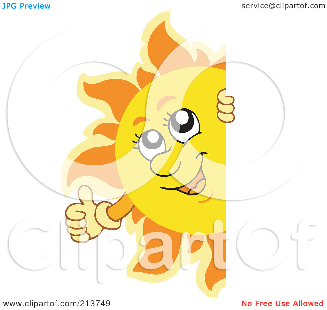 Happy Summer Clipart A Happy Summer Sun Holding
