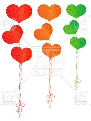 Heart Shaped Balloons 36489 Download Royalty Free Vector Clipart