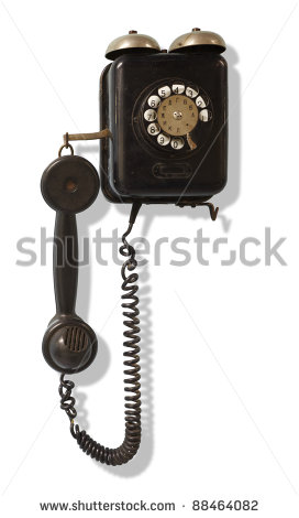 Old Wall Telephone Clipart Old Black Wall Mounted