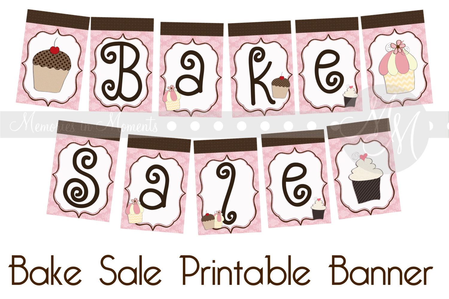 Printable Bake Sale Sign Bake Sale Printable Banner By