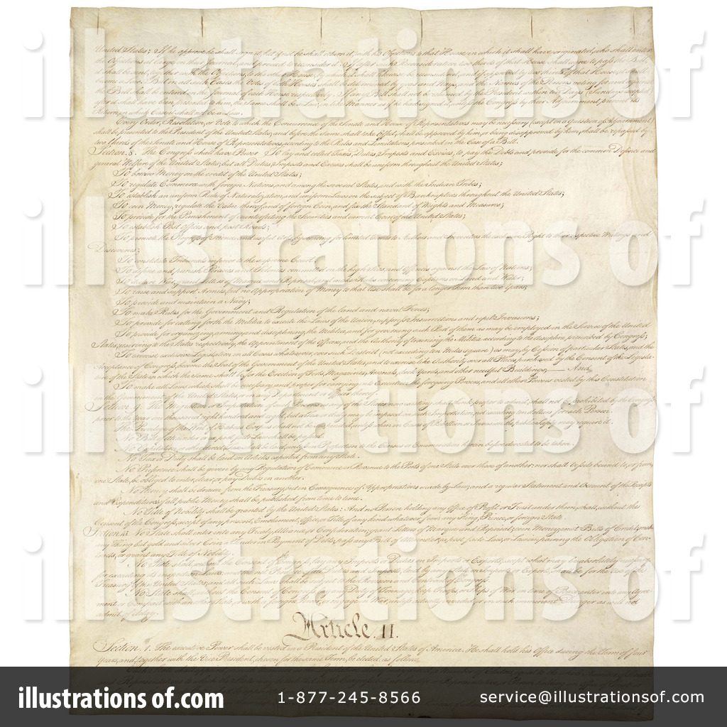 Royalty Free  Rf  Bill Of Rights Clipart Illustration By Jvpd   Stock