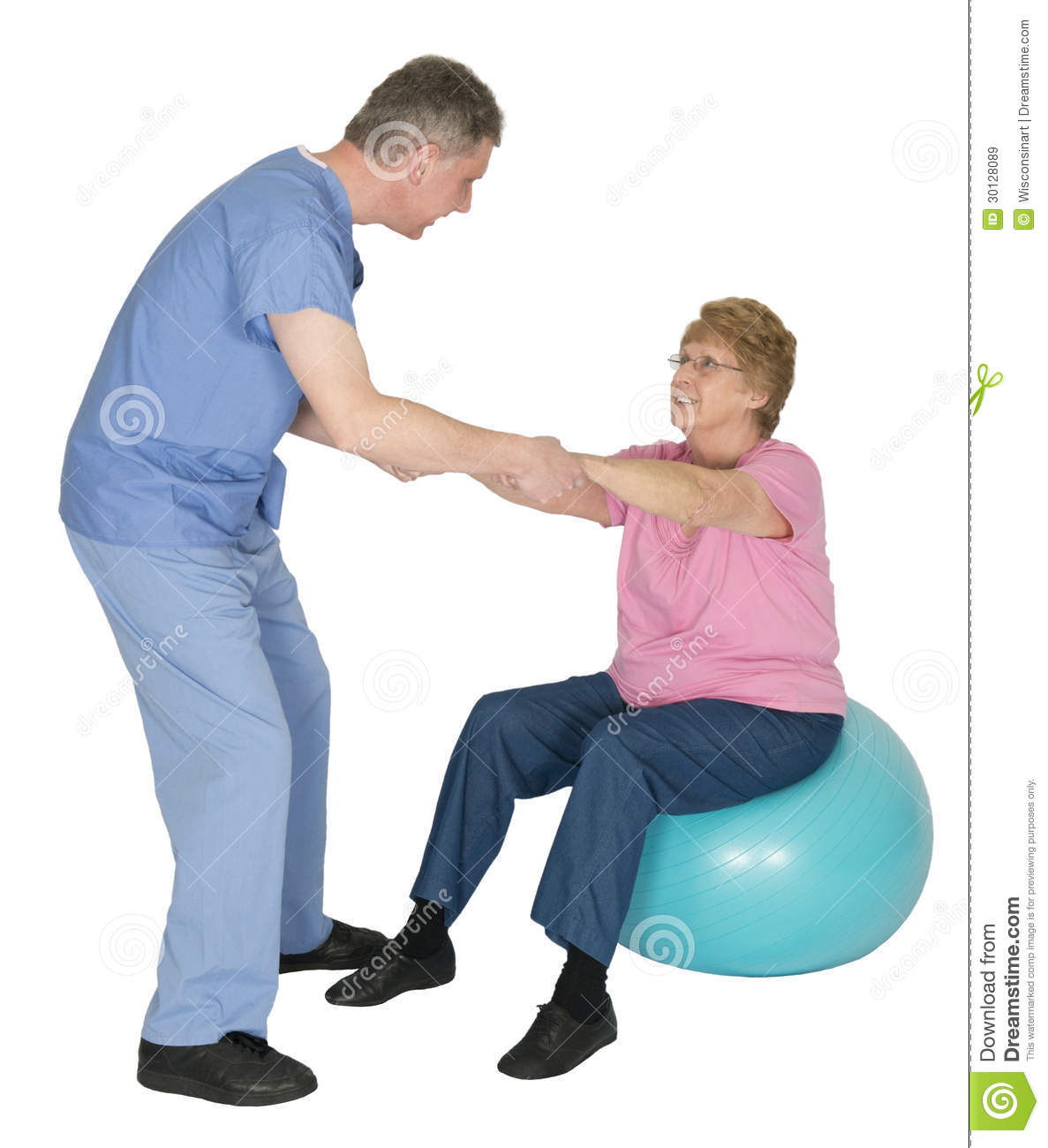     Stock Images  Nurse Physical Therapy Mature Senior Elderly Woman