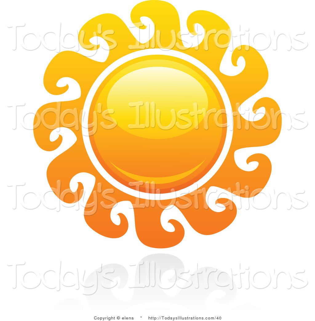 Summer Sun Clipart Summer Sun And Reflection