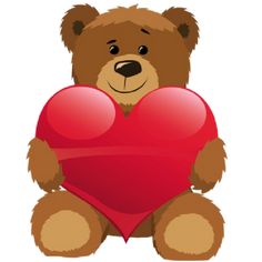 Bears With Love Hearts Cartoon Clip Art   Bears Cartoon Clip Art More