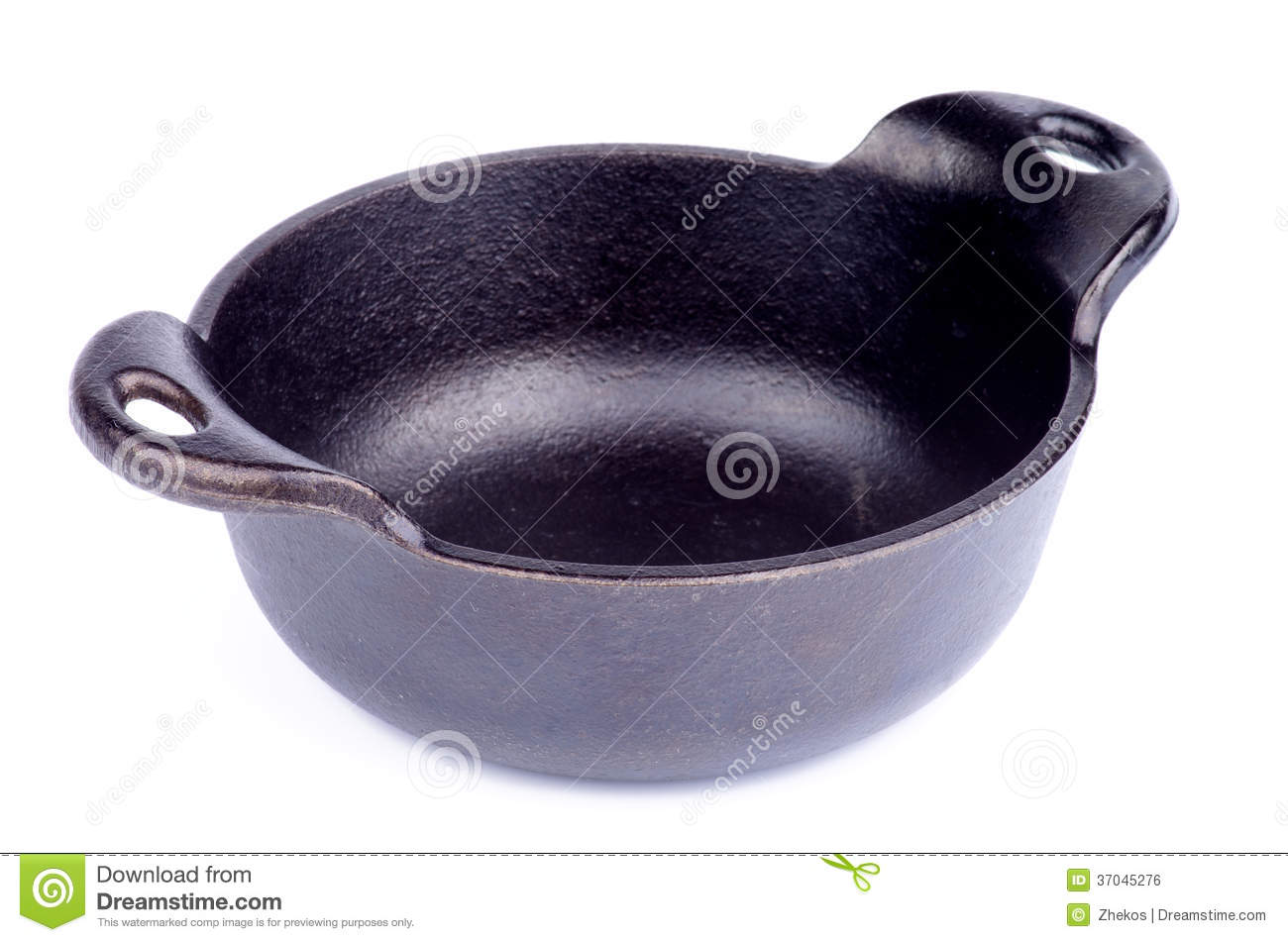 Black Cast Iron Stew Pot Royalty Free Stock Image   Image  37045276