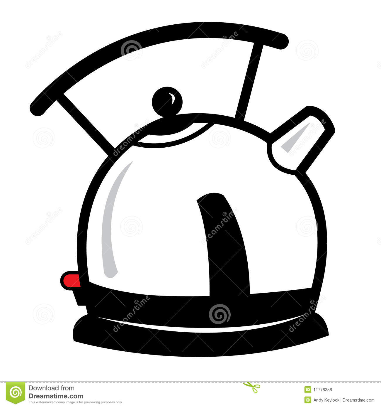 Boiling Teapot Clipart Kettle Cartoon Illustration