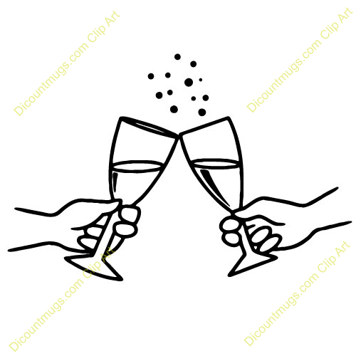 Discountmugs Comclipart 10225 Clinkingglass01   Toasting Champagne