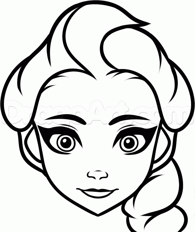 Elsa Frozen Drawings Easy How To Draw Elsa Easy Step 8 Images   Frompo