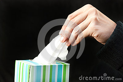 Hand Pulls Tissue Close Up Man S Pulling Out Box 36623477 Jpg