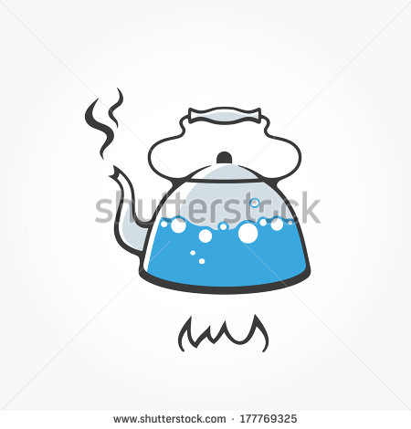 Kettle With Boiling Water