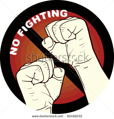 No Fighting Clipart No Fighting Fighting Is Not