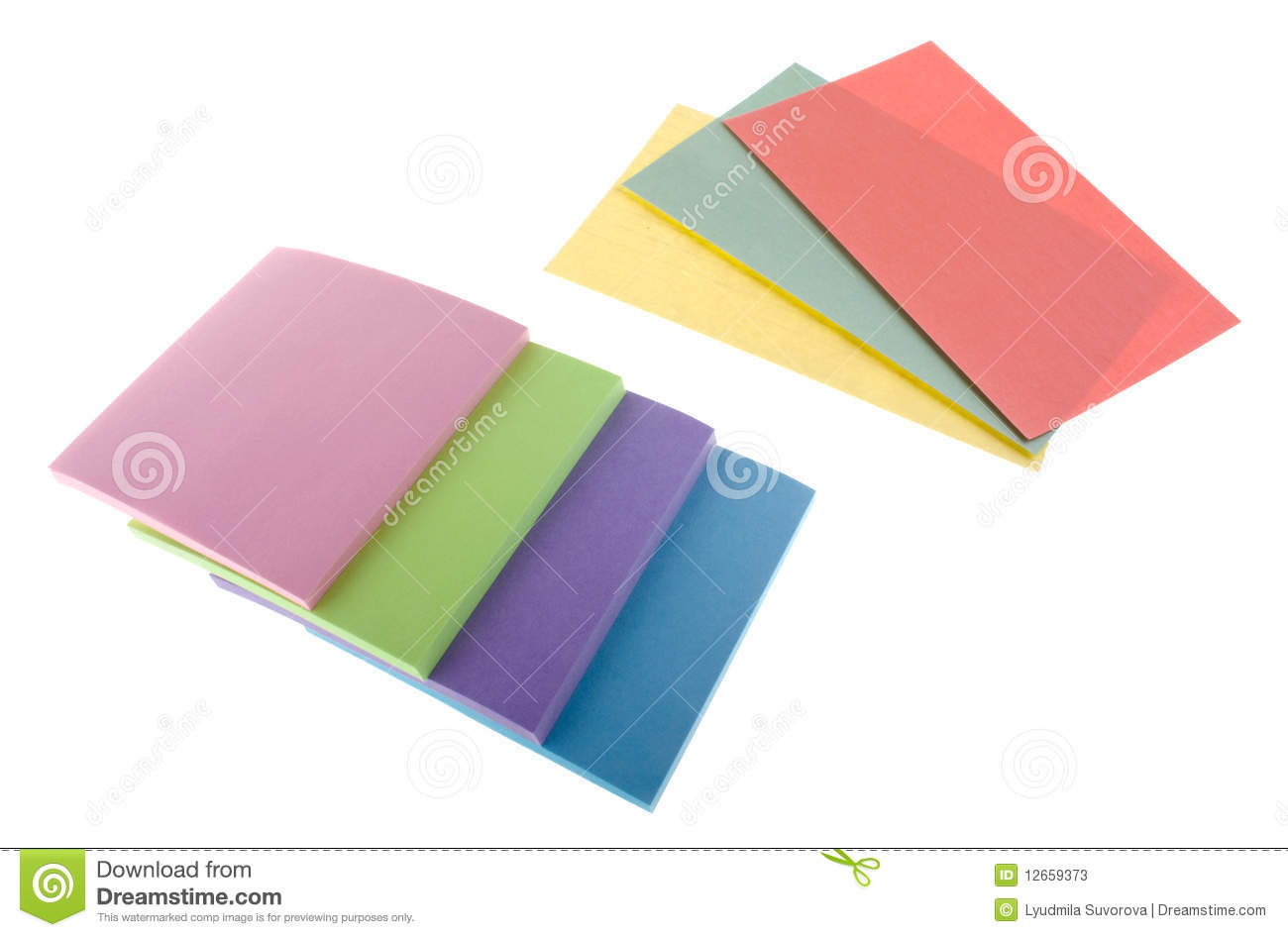 Notepad And Sticky Notes Stock Photos   Image  12659373