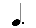 Of A Beat Here Is A Dotted Quarter Note And A Dotted Eighth Note