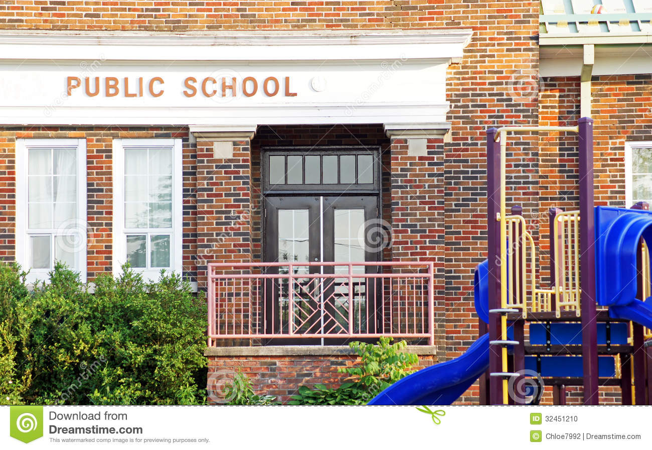 Old Public School Building Stock Photo   Image  32451210