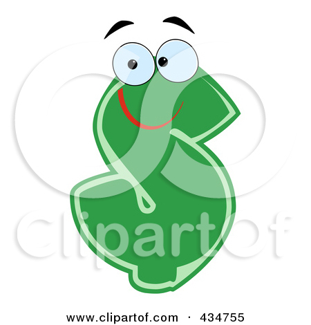 Royalty Free  Rf  Clipart Illustration Of A Dollar Currency Character