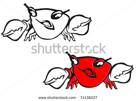 Tattoocartoon Crab Angry Crab Girls At Crystalgraphcis Greeting