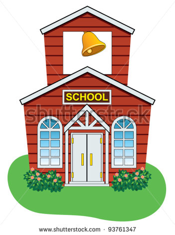 Vector Illustration Of Country School House   Stock Vector