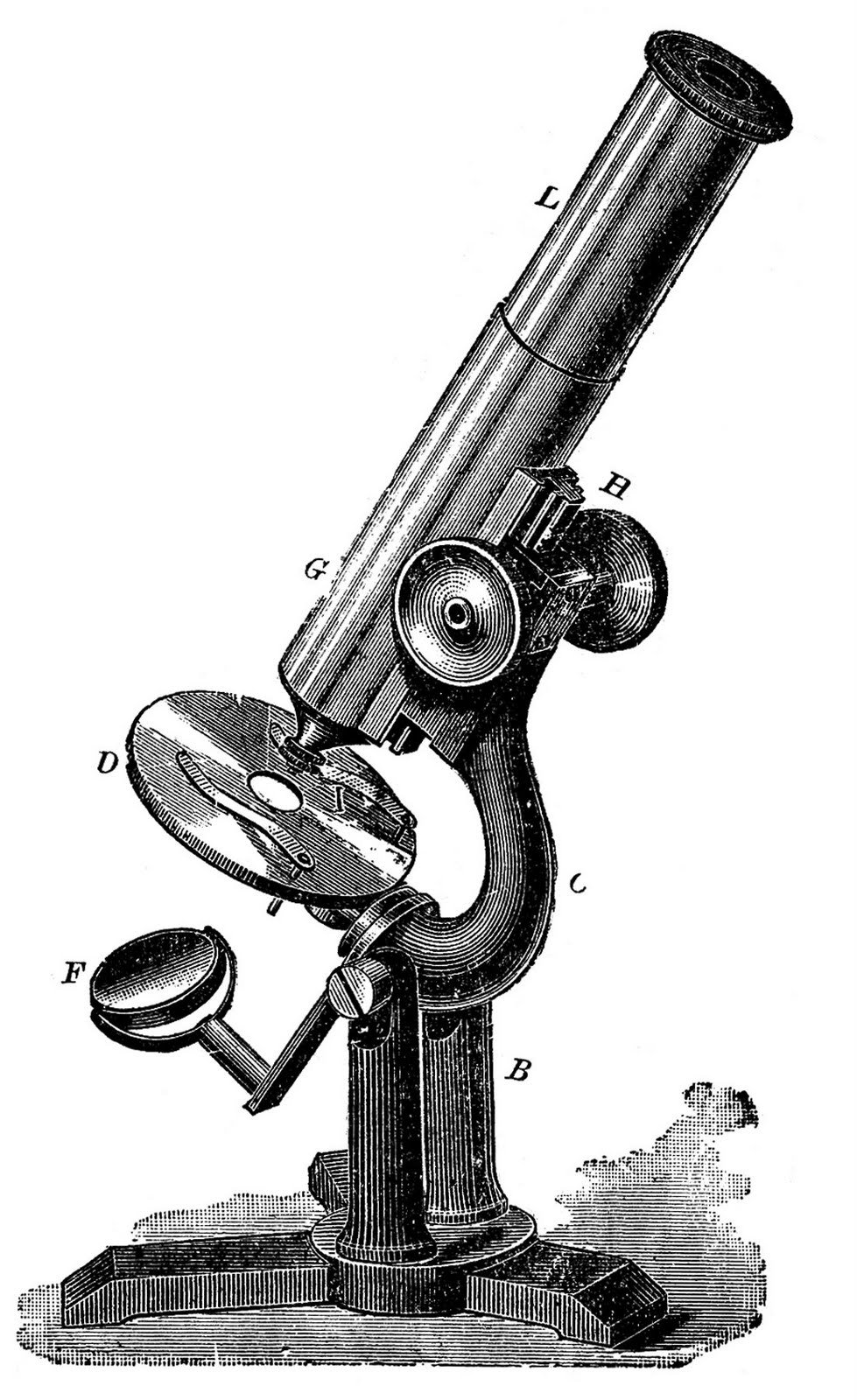 Vintage Clip Art   Antique Microscope   Steampunk   The Graphics Fairy
