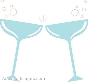 Wedding Champagne Toast Clip Art Glasses Toasting  Clipart