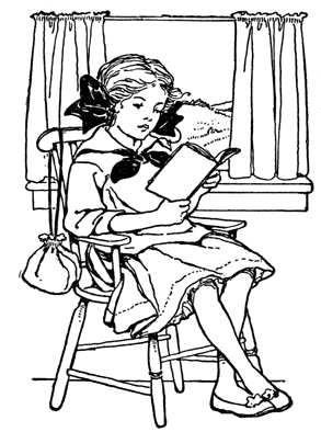 White Book Books Coloring Pages Monkey Read Reading School Book