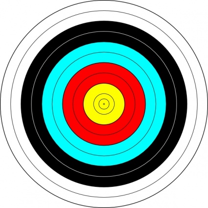 Archery Target Clip Art Vector Free Vector Graphics   Vector Me