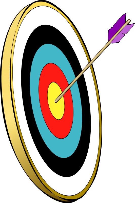 Archery Target With Arrow2 Sports Clipart Png 114 52 Kb Archery Target