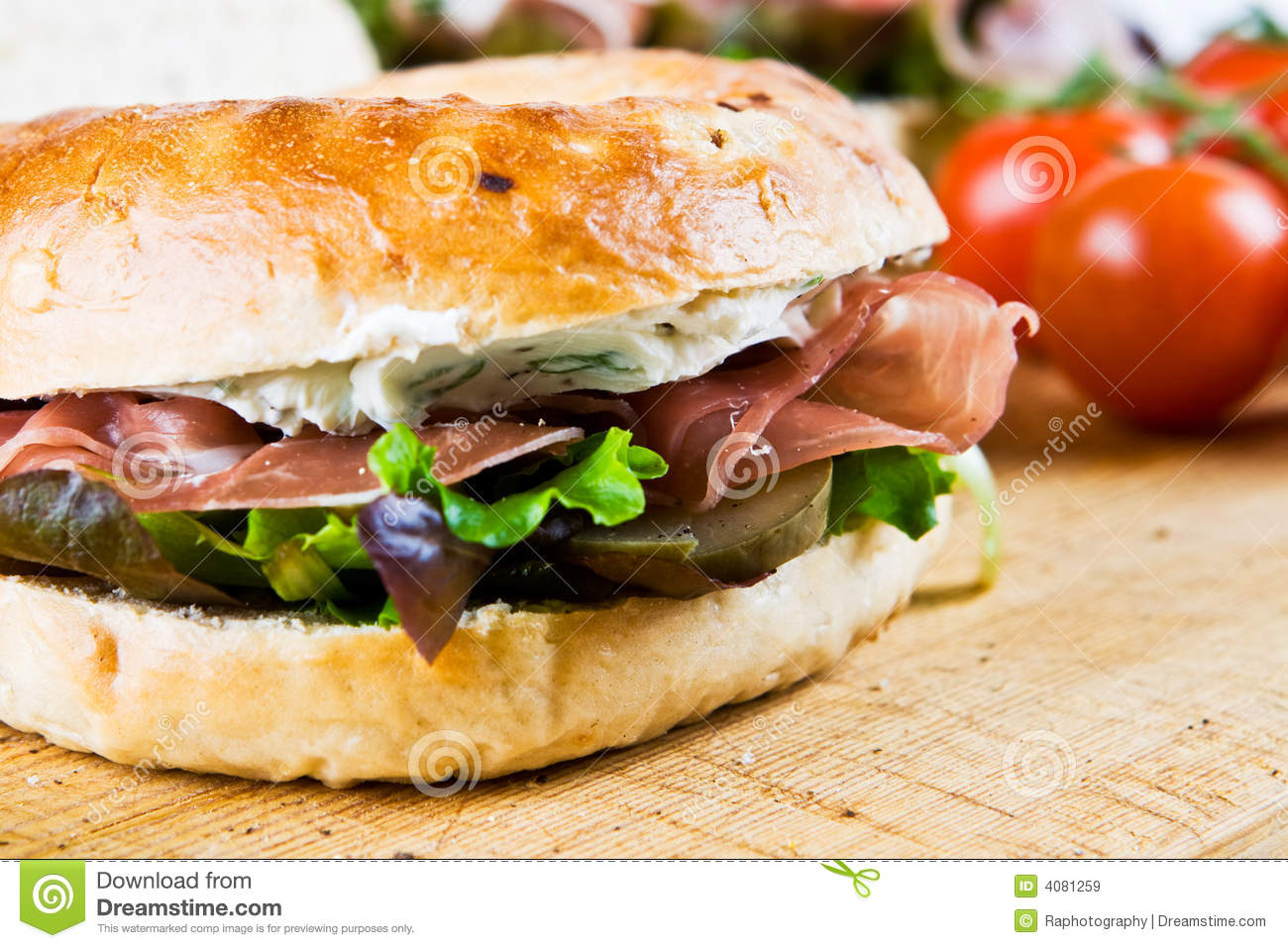 Bagel Sandwich Royalty Free Stock Images   Image  4081259