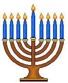 Browse Hanukkah Clip Art Of A Wooden Tree Menorah With Blue Candles