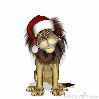 Christmas Lion 1 Stock Image   Image  11758401