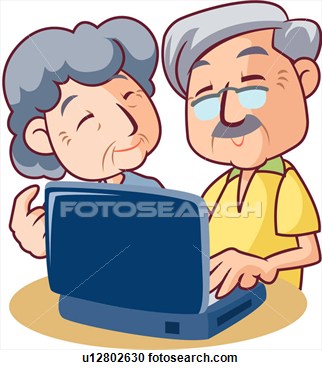 Clipart   Two People Senior Old People Senior Couple  Fotosearch