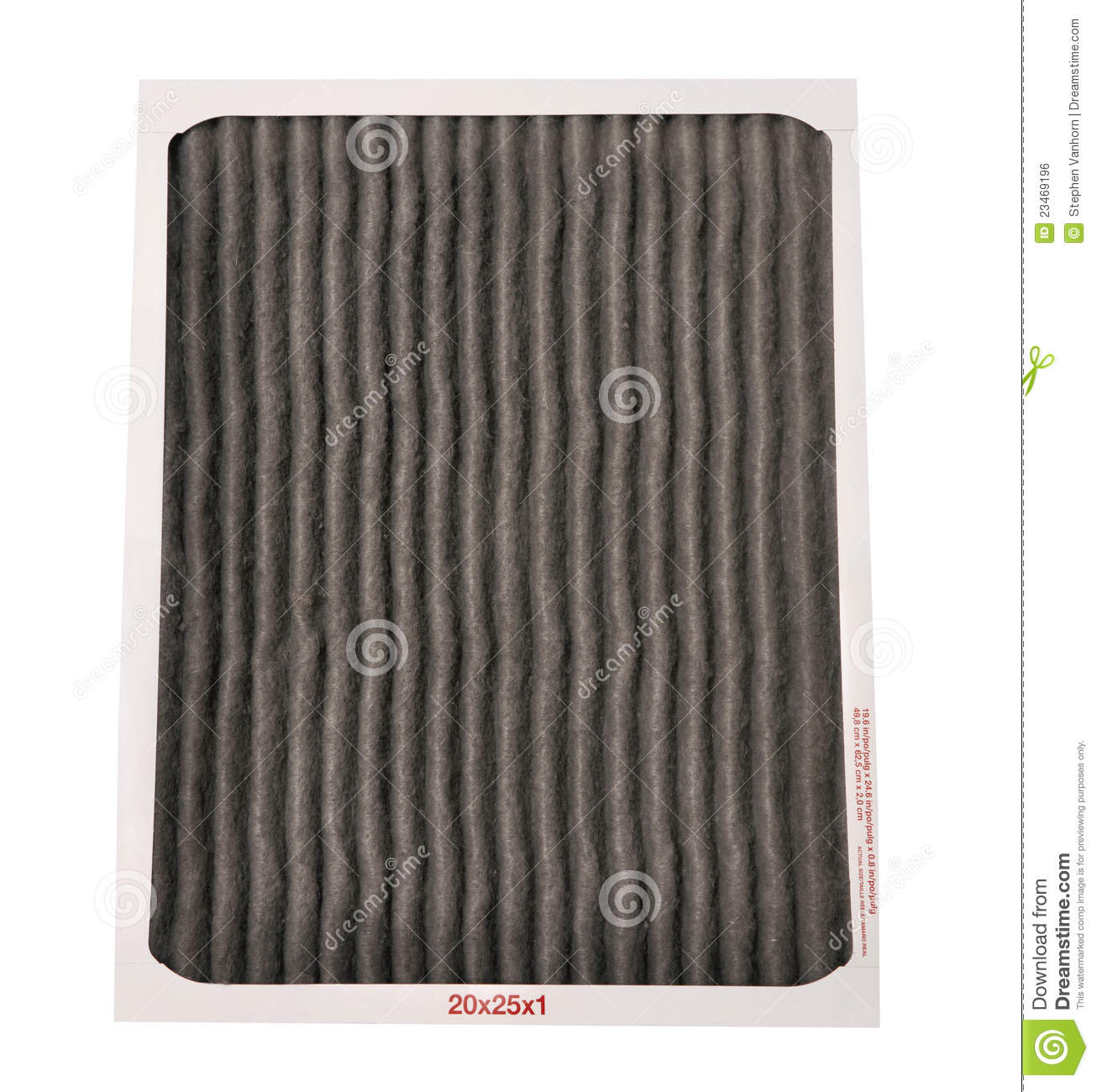 Dirty Furnace Filter On A White Background  Great Concept For Changing    