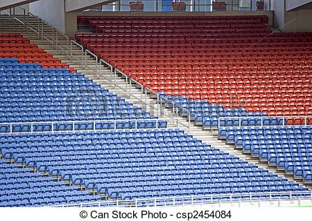 Drawing Of Stadium Seats   Image Of Colourful Empty Stadium Seats
