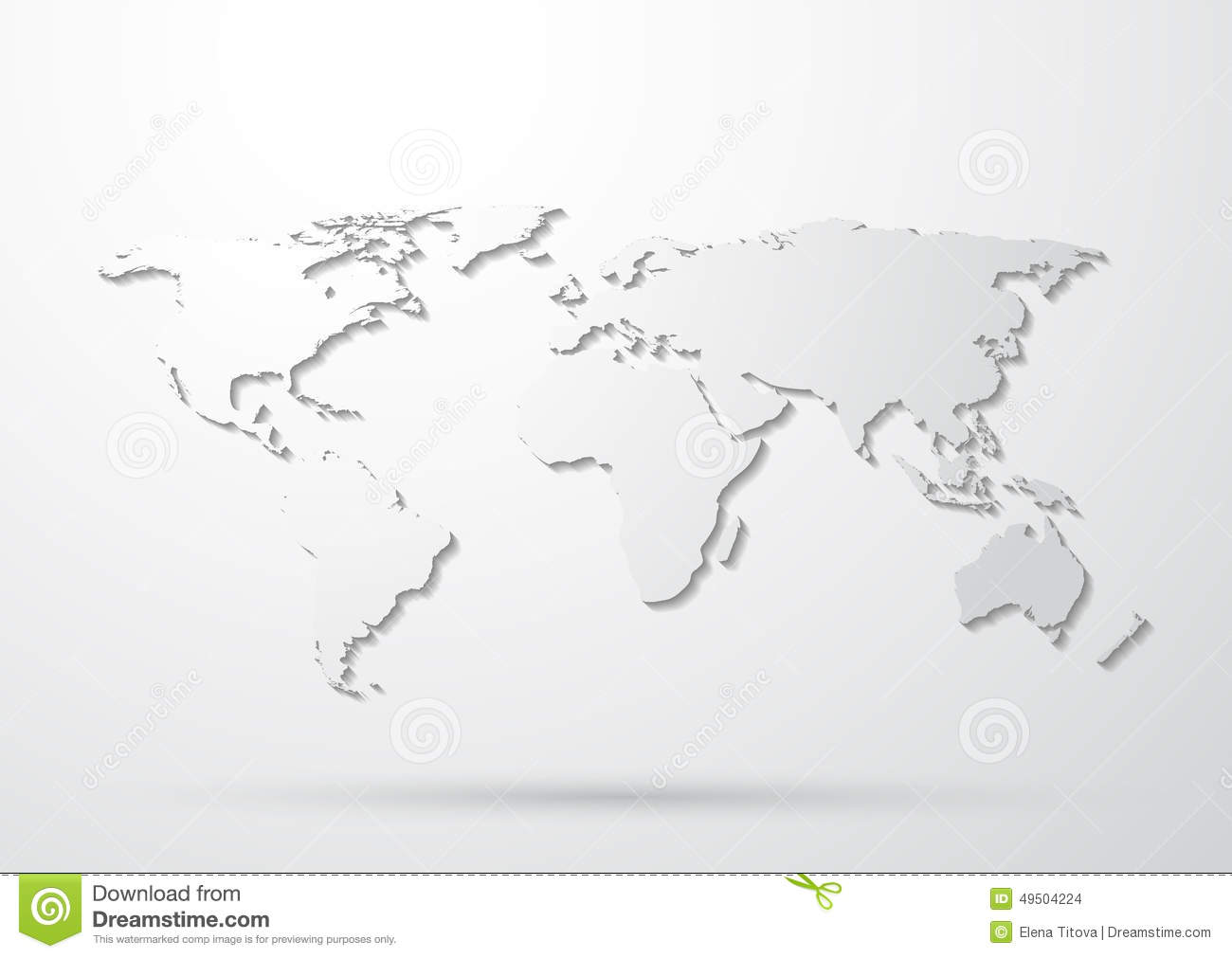 Gray World Map   Map