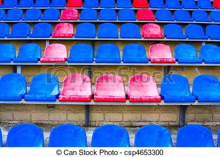 Of Stadium Seats As A Backdrop Csp4653300   Search Clipart