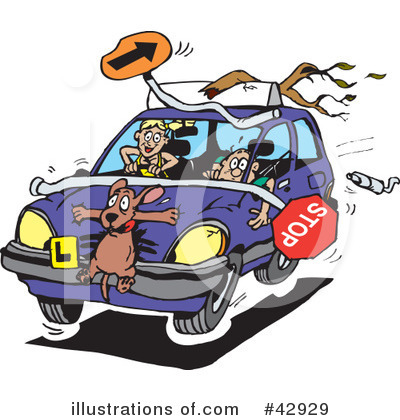 Royalty Free  Rf  Driving Clipart Illustration  42929 By Dennis Holmes
